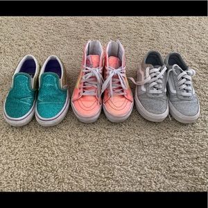 3 Pairs of Kid’s Vans
